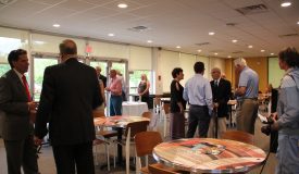 The crowd at the QU fund kickoff for Quincy University