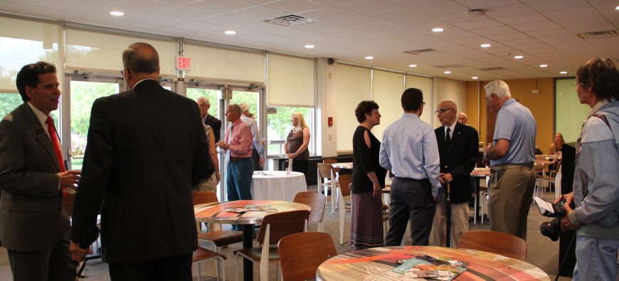 The crowd at the QU fund kickoff for Quincy University