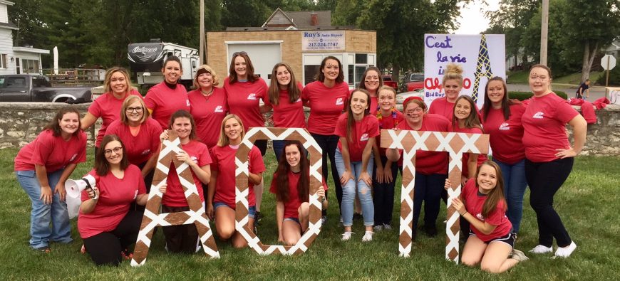 Alpha Omicron Pi group photo