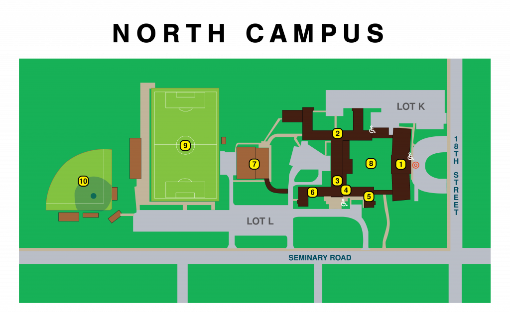 map of Quincy University North Campus