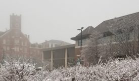 Quincy Campus after ice storm