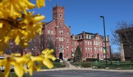 Francis Hall in the spring