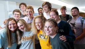 Quincy University students