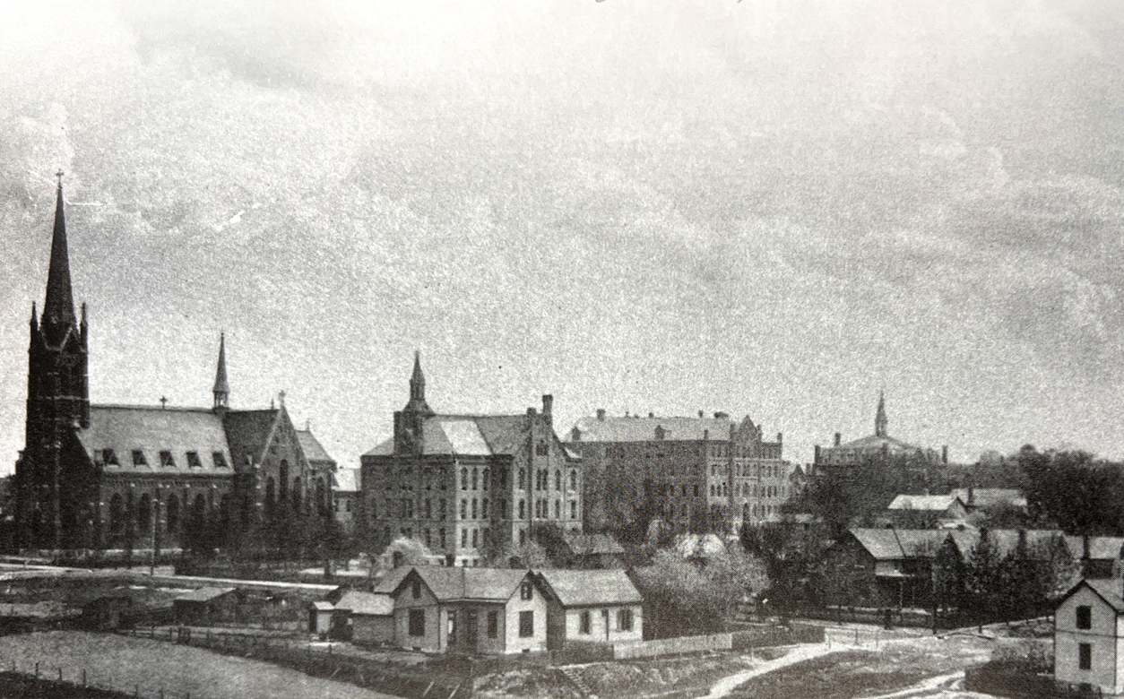 Photo of campus from the 1800s