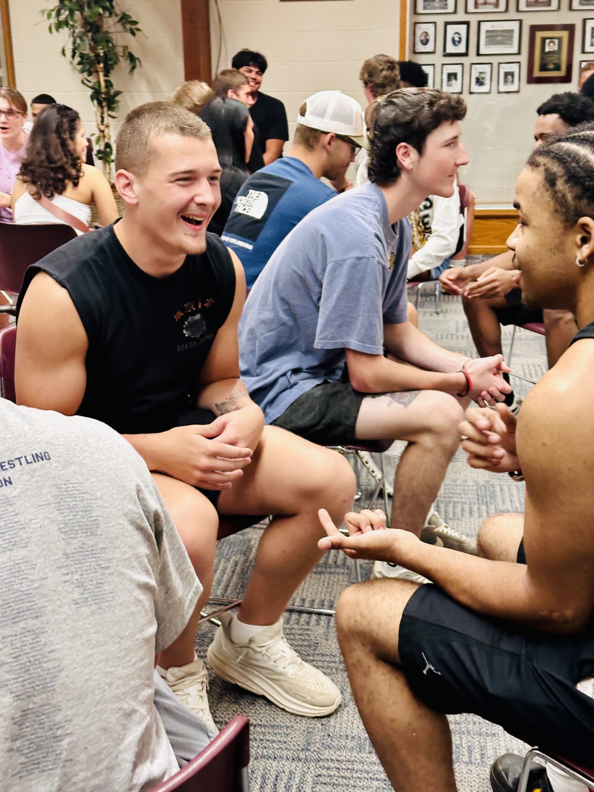 image of QU students enjoying orientation