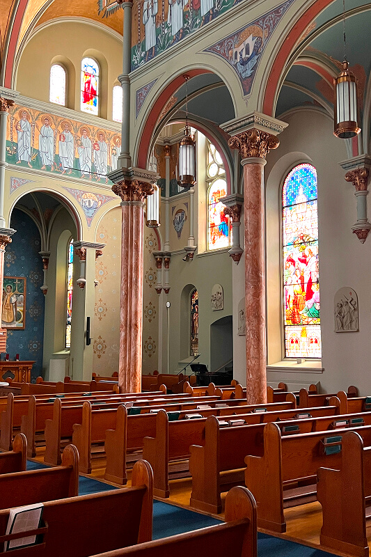 Interior of campus chapel