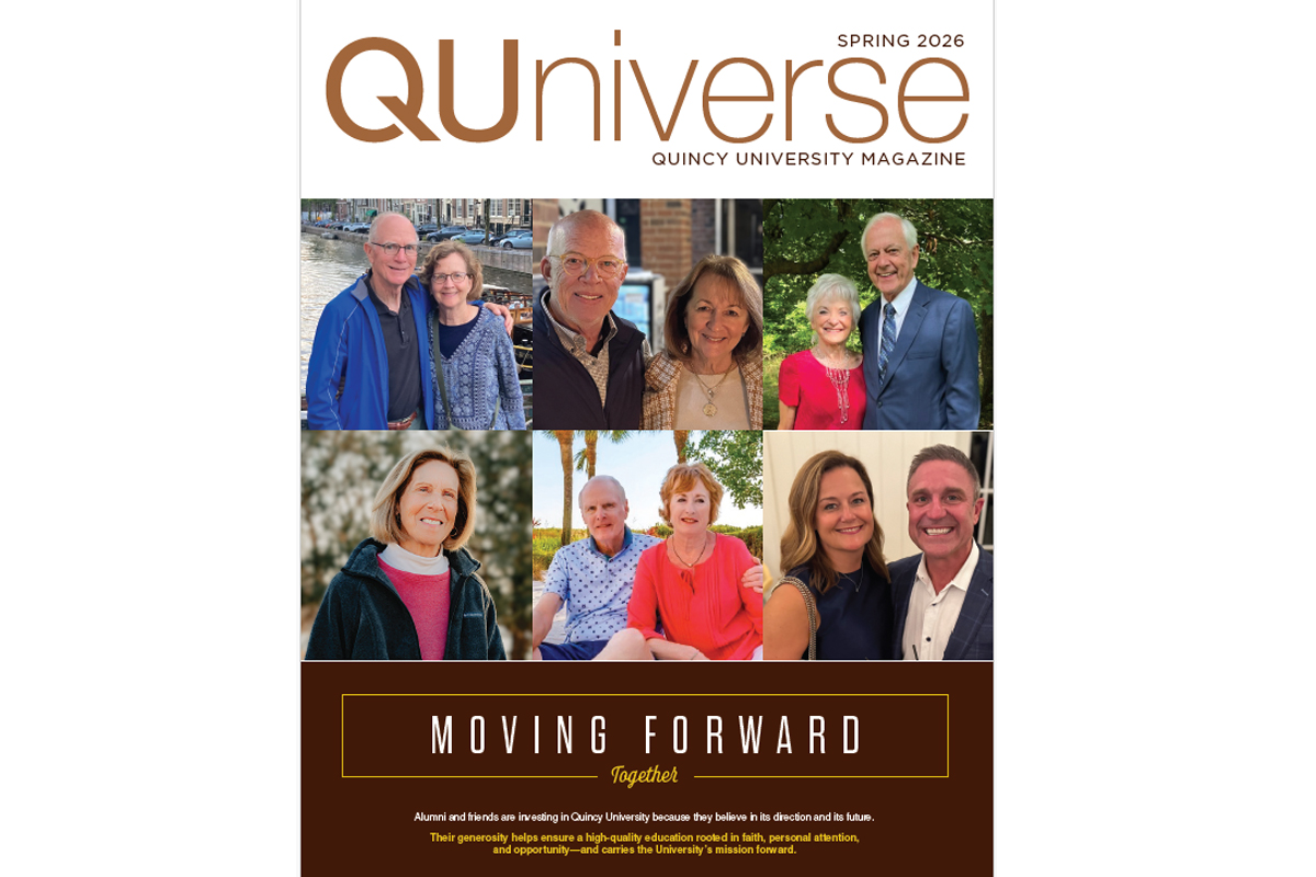 cover of the alumni magazine quniverse