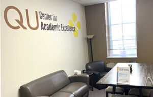 room for faculty training and collaborating with a couch and table