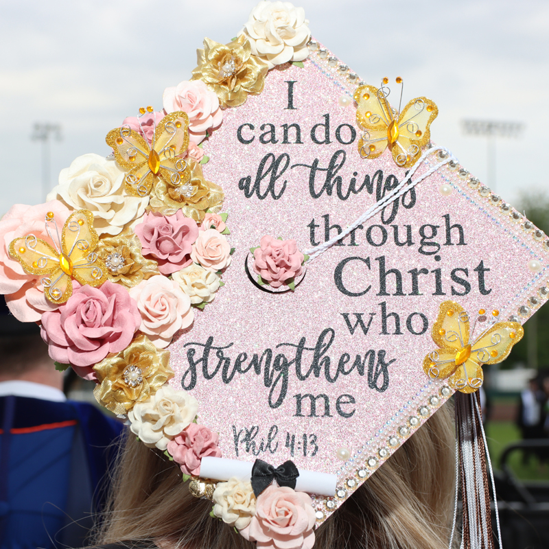 decorated grad cap