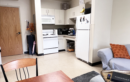 student living center kitchen